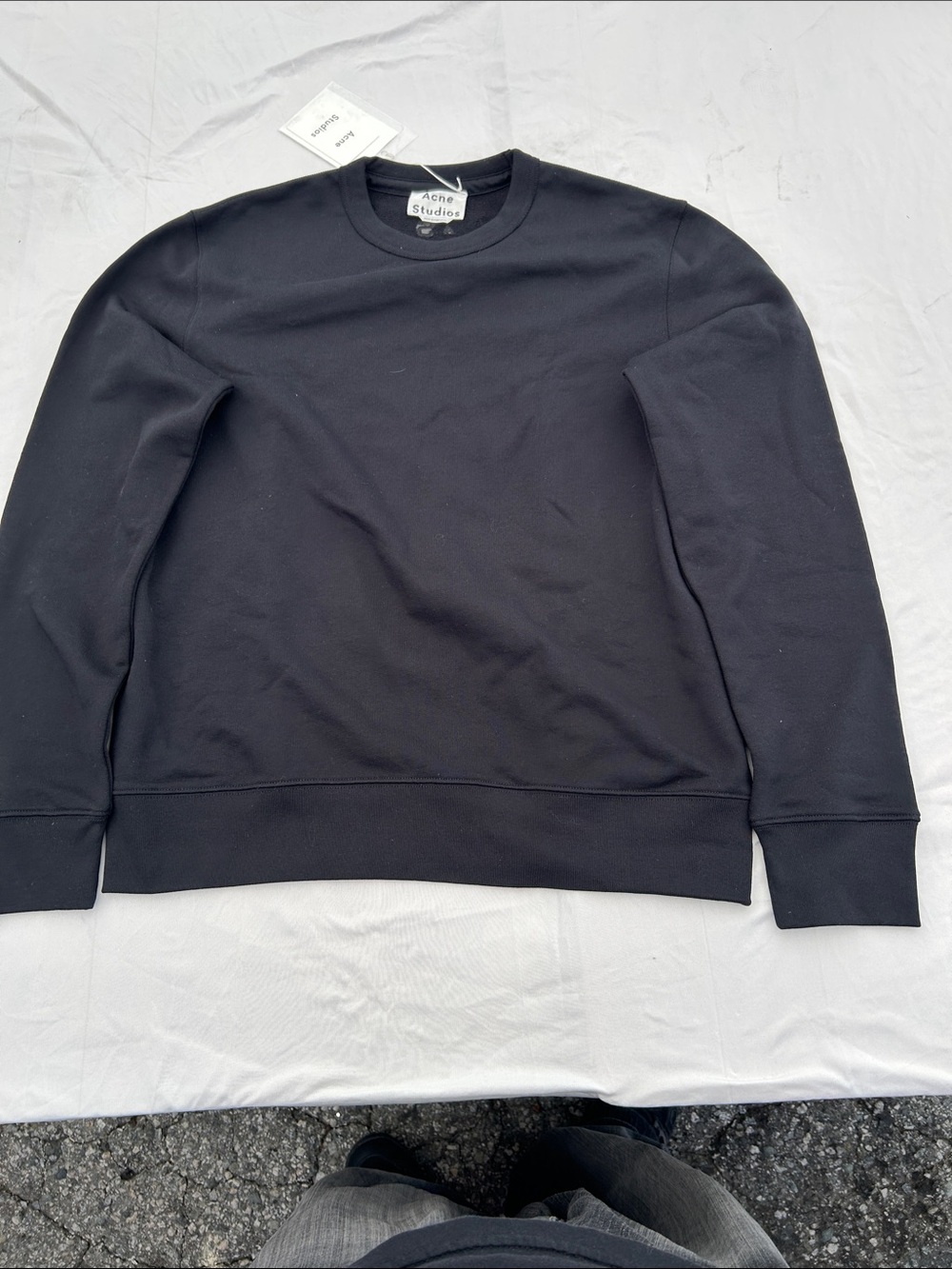 Acne Studios Men's Crewneck Sweatshirt — Black